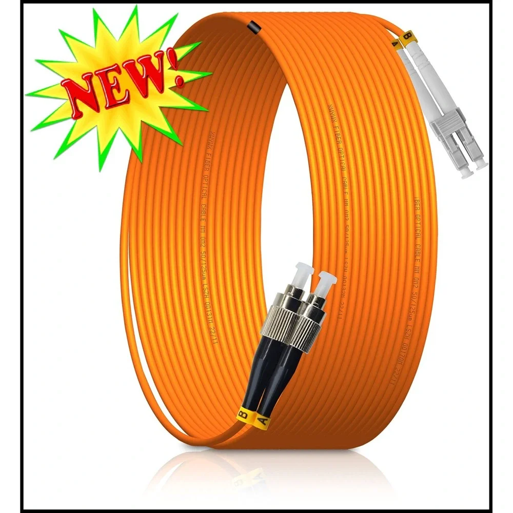 OM2 XHYUX Fiber Optic Cable 1M FC/UPC-LC/UPC Duplex 50/125 LSZH NEW 00132M 22/11